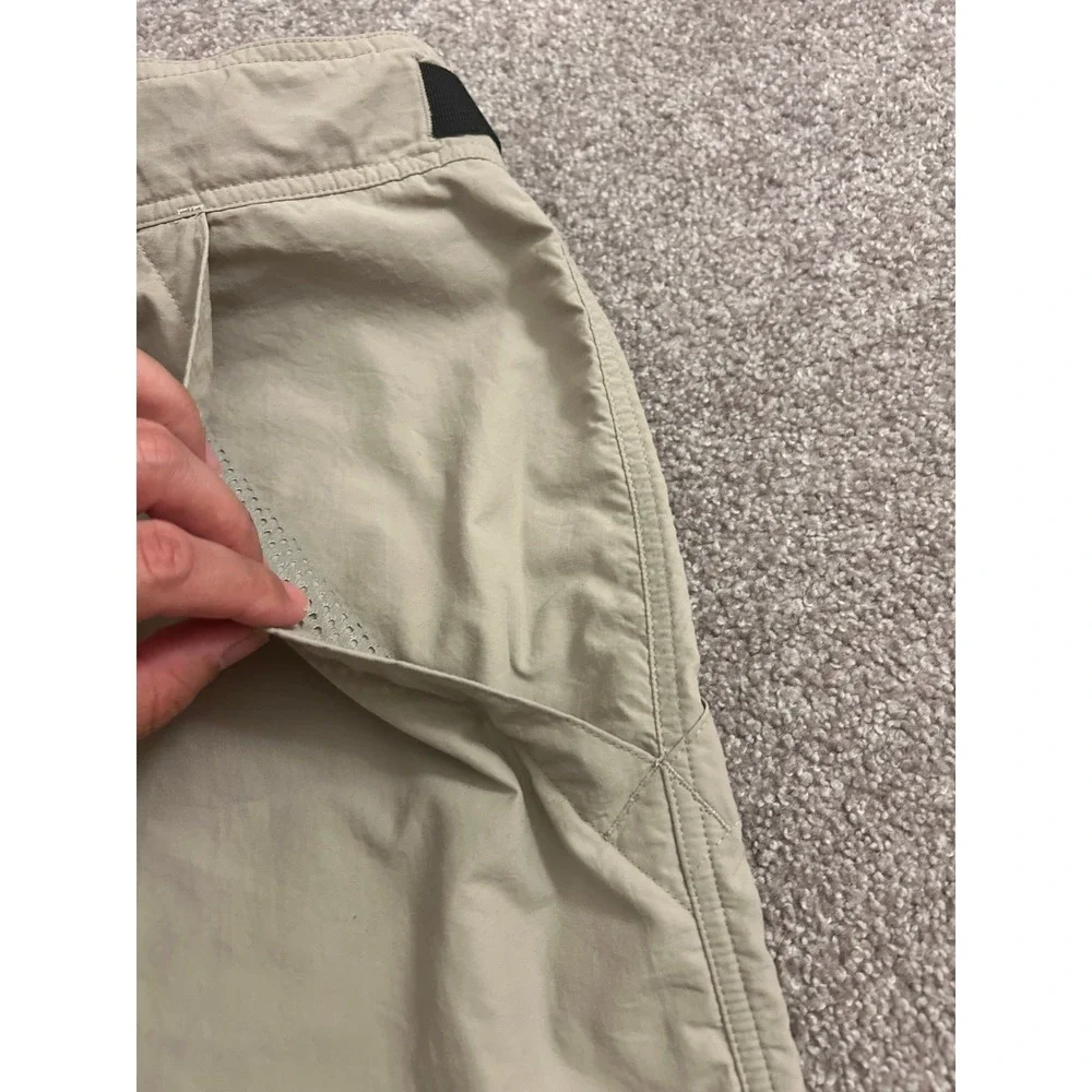 Cloudveil Hiking Shorts Mens 38 Tan Excellent Supplex Nylon Belted Cargo Trail